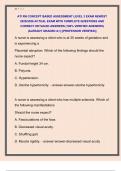ATI RN CONCEPT BASED ASSESSMENT LEVEL 3 EXAM NEWEST  2025&sol;2026 ACTUAL EXAM WITH COMPLETE QUESTIONS AND  CORRECT DETAILED ANSWERS &lpar;100&percnt; VERIFIED ANSWERS&rpar;  &vert;ALREADY GRADED A&plus;&vert; &vert;&vert;PROFESSOR VERIFIED&vert;&vert; 