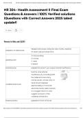 NR 304- Health Assessment II Final Exam Questions & Answers &vert; 100&percnt; Verified solutions &vert;Questions with Correct Answers 2025 latest update&excl;&excl;