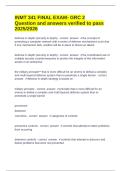 INMT 341 FINAL EXAM- GRC 2 Question and answers verified to pass 2025&sol;2026
