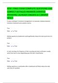 SCM - FINAL EXAM COMPLETE QUESTIONS AND  CORRECT DETAILED ANSWERS &lpar;VERIFIED  ANSWERS&rpar; &vert;ALREADY GRADED A&plus;&vert;&vert;BRAND  NEW&excl;&excl; 