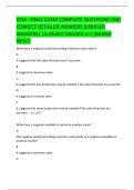 SCM - FINAL EXAM COMPLETE QUESTIONS AND CORRECT DETAILED ANSWERS &lpar;VERIFIED ANSWERS&rpar; &vert;ALREADY GRADED A&plus;&vert;&vert;BRAND NEW&excl;