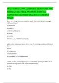 SCM - FINAL EXAM COMPLETE QUESTIONS AND  CORRECT DETAILED ANSWERS &lpar;VERIFIED  ANSWERS&rpar; &vert;ALREADY GRADED A&plus;&vert;&vert;BRAND  NEW&excl;&excl;