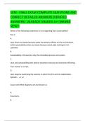 SCM - FINAL EXAM COMPLETE QUESTIONS AND  CORRECT DETAILED ANSWERS &lpar;VERIFIED  ANSWERS&rpar; &vert;ALREADY GRADED A&plus;&vert;&vert;BRAND  NEW&excl;&excl; 