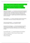 SCM - FINAL EXAM COMPLETE QUESTIONS AND  CORRECT DETAILED ANSWERS &lpar;VERIFIED  ANSWERS&rpar; &vert;ALREADY GRADED A&plus;&vert;&vert;BRAND  NEW&excl;&excl; 