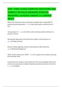 SCM - FINAL EXAM COMPLETE QUESTIONS AND  CORRECT DETAILED ANSWERS &lpar;VERIFIED  ANSWERS&rpar; &vert;ALREADY GRADED A&plus;&vert;&vert;BRAND  NEW&excl;&excl; 
