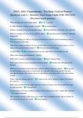 PHCL 4020&colon; Chemotherapy&colon;  Test Bank &vert;Verified Practice  Questions with A&plus; Answers &vert; Final Exam Guide FOR 2025&sol;2026  &lpar;the most recent quizzes&rpar; 