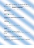 PHCL 4020&colon; Chemotherapy&colon;  Test Bank &vert;Verified Practice  Questions with A&plus; Answers &vert; Final Exam Guide FOR 2025&sol;2026  &lpar;the most recent quizzes&rpar; 