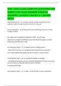 SCM - FINAL EXAM COMPLETE QUESTIONS AND  CORRECT DETAILED ANSWERS &lpar;VERIFIED  ANSWERS&rpar; &vert;ALREADY GRADED A&plus;&vert;&vert;BRAND  NEW&excl;&excl; 