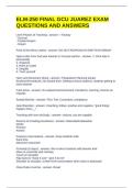 ELM-250 FINAL GCU JUAREZ EXAM QUESTIONS AND ANSWERS