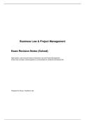 Business Law & Project Management &ndash; Complete Exam & Revision Notes