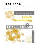 Introductory Clinical Pharmacology 12th Edition Test Bank by Susan Ford Chapters 1-54&vert; Latest Practice Exam 100&percnt; Veri&filig;ed Answers
