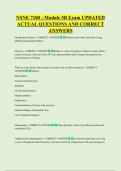 NSNE 7100 - Module 5B Exam UPDATED  ACTUAL QUESTIONS AND CORRECT  ANSWERS