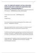 LCDC TX COMPLETE NEWEST ACTUAL 2025&sol;2026 EXAM GUIDE WITH COMPLETE QUESTIONS AND ANSWERS &vert; VERIFIED&sol;GRADED A&plus;