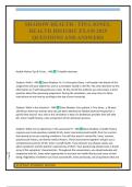 SHADOW HEALTH - TINA JONES&comma; HEALTH HISTORY EXAM 2025 QUESTIONS AND ANSWERS