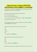Chem II Exam 2 Connect UPDATED  QUESTIONS AND CORRECT ANSWERS