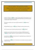 TX CLASS C WASTEWATER TREATMENT LICENSE EXAM 2025 QUESTIONS AND ANSWERS