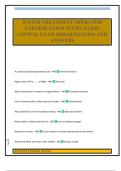 WATER TREATMENT OPERATOR CERTIFICATION STUDY GUIDE &lpar;AWWA&rpar;&period; EXAM 2025 QUESTIONS AND ANSWERS