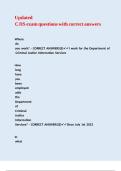 Updated CJIS exam questions with correct answers&period;