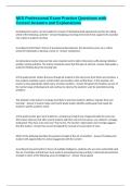 NES Professional Exam Practice Questions with Correct Answers and Explanations