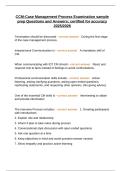CCM-Case Management Process Examination sample prep Questions and Answers&semi; certified for accuracy 2025&sol;2026