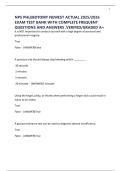 NPS PHLEBOTOMY NEWEST ACTUAL 2025&sol;2026 EXAM TEST BANK WITH COMPLETE FREQUENT QUESTIONS AND ANSWERS &period;VERIFED&sol;GRADED A&plus;