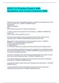 RCIS CCI Practice Exam 4 with Questions and Correct Answers 2025&period;