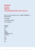 Homeland Security Midterm Exam Questions With Correct Answers&period;