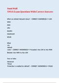 SonicWall SNSA Exam Questions With Correct Answers&period;
