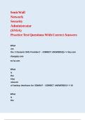 SonicWall Network Security Administrator &lpar;SNSA&rpar; Practice Test Questions With Correct Answers &comma;