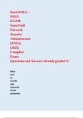 SonicWALL &ndash; SNSA EXAM SonicWall Network Security Administrator &lpar;SNSA&rpar; &lpar;2025&rpar; Complete Exam Questions and Answers already graded A&plus; &comma;17&period;docx