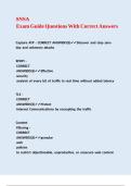 SNSA Exam Guide Questions With Correct Answers&period;
