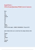SonicWALL &ndash; SNSA Exam Questions With Correct Answers