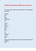 C838 Exam Questions With Correct Answers