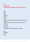 Pre-Assessment C838 review questions with correct answers