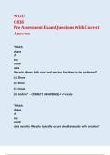 WGU C838 Pre Assessment Exam Questions With Correct Answers 