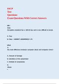SSCP Test Questions Exam Questions With Correct Answers