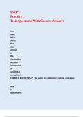 SSCP Practice Tests Questions With Correct Answers