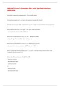 AHN 447 Exam 3&colon; Complete Q&A with Verified Solutions 2025&sol;2026