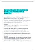 5&period;3- MISSION AND EVANGELISM IN DRAMA EXAM QUESTIONS & ANSWERS