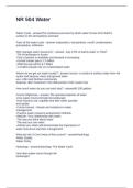 NR 504 Water Questions with Accurate Answers