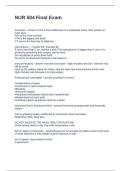 NUR 504 Final Exam Questions  and Answers 2025