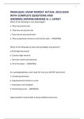 PARALEGAL EXAM NEWEST ACTUAL 2025&sol;2026 WITH COMPLETE QUESTIONS AND ANSWERS&period;VERIFED&sol;GRADED A&plus;&sol; LATEST