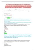 ATI Pharmacology Proctored Exam Test Bank 2024&ndash;2025 &vert; 245 Verified Questions with Correct Answers & Rationales &vert; A&plus; Graded &vert; Latest Update 2025