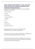 MESA AIRLINES GOM NEWEST ACTUAL 2025&sol;2026 STUDY GUIDE WITH COMPLETE QUESTION AND ANSWERS&period;VERIFED&sol;GRADED A&plus;