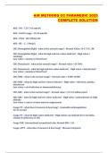 AIR METHODS CC PARAMEDIC 2025 COMPLETE SOLUTION
