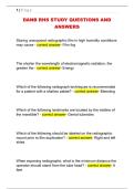 DANB RHS STUDY QUESTIONS AND  ANSWERS 