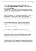 NIMS 100 EXAM newest actual 2025&sol;2026 with complete QUESTIONS & ANSWERS&sol; verified&sol;graded a&plus;&sol;100&percnt; CORRECT&excl;