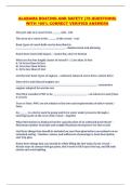ALABAMA BOATING AND SAFETY &lpar;78 QUESTIONS&rpar;  WITH 100&percnt; CORRECT VERIFIED ANSWERS