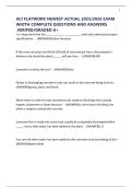 ACI FLATWORK NEWEST ACTUAL 2025&sol;2026 EXAM WIOTH COMPLETE QUESTIONS AND ANSWERS &period;VERIFED&sol;GRADED A&plus;