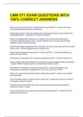 CMN 571 EXAM QUESTIONS WITH 100&percnt; CORRECT ANSWERS